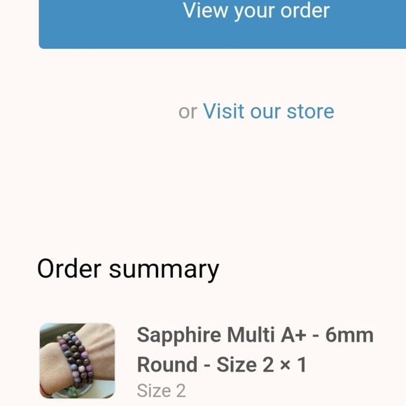 New Purple Sapphire Gemstone Bracelet 6mm Multi A+ Sapphire Beaded Bracelet - Picture 6 of 6